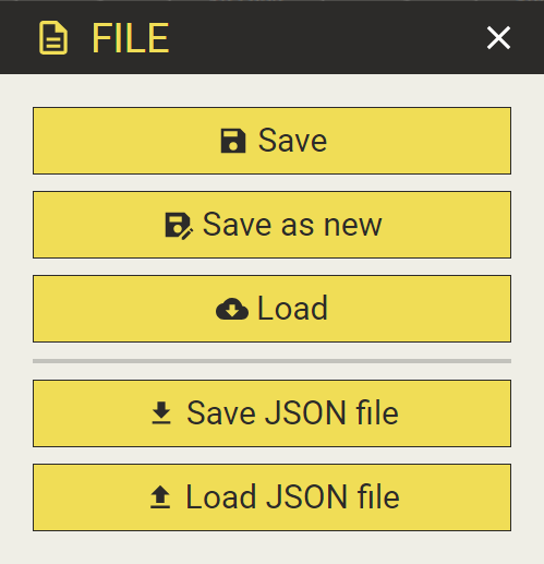 file window with save as new button
