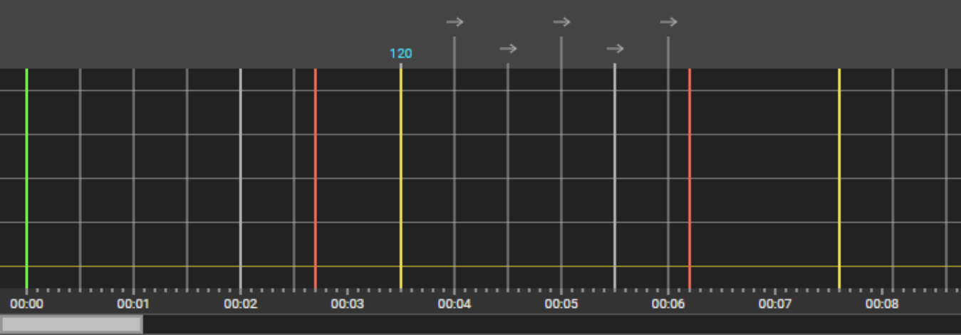 selected track in tracks display